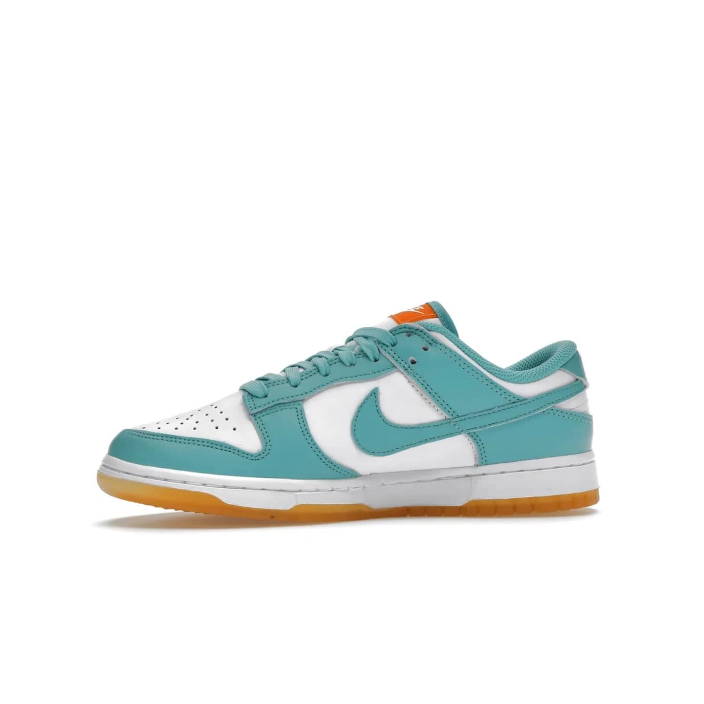 Nike Dunk Low Teal Zeal (Women's) - Image 18 - Only at www.BallersClubKickz.com - A white leather upper with teal overlays and Swooshes, plus yellow and embroidered accents make the Nike Dunk Low Teal Zeal (Women's) the perfect statement piece for any wardrobe.