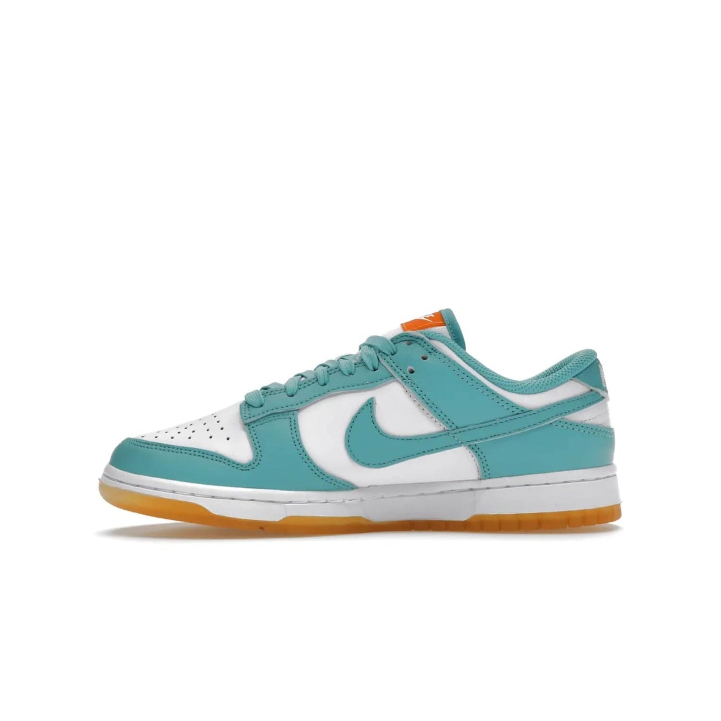 Nike Dunk Low Teal Zeal (Women's) - Image 19 - Only at www.BallersClubKickz.com - A white leather upper with teal overlays and Swooshes, plus yellow and embroidered accents make the Nike Dunk Low Teal Zeal (Women's) the perfect statement piece for any wardrobe.
