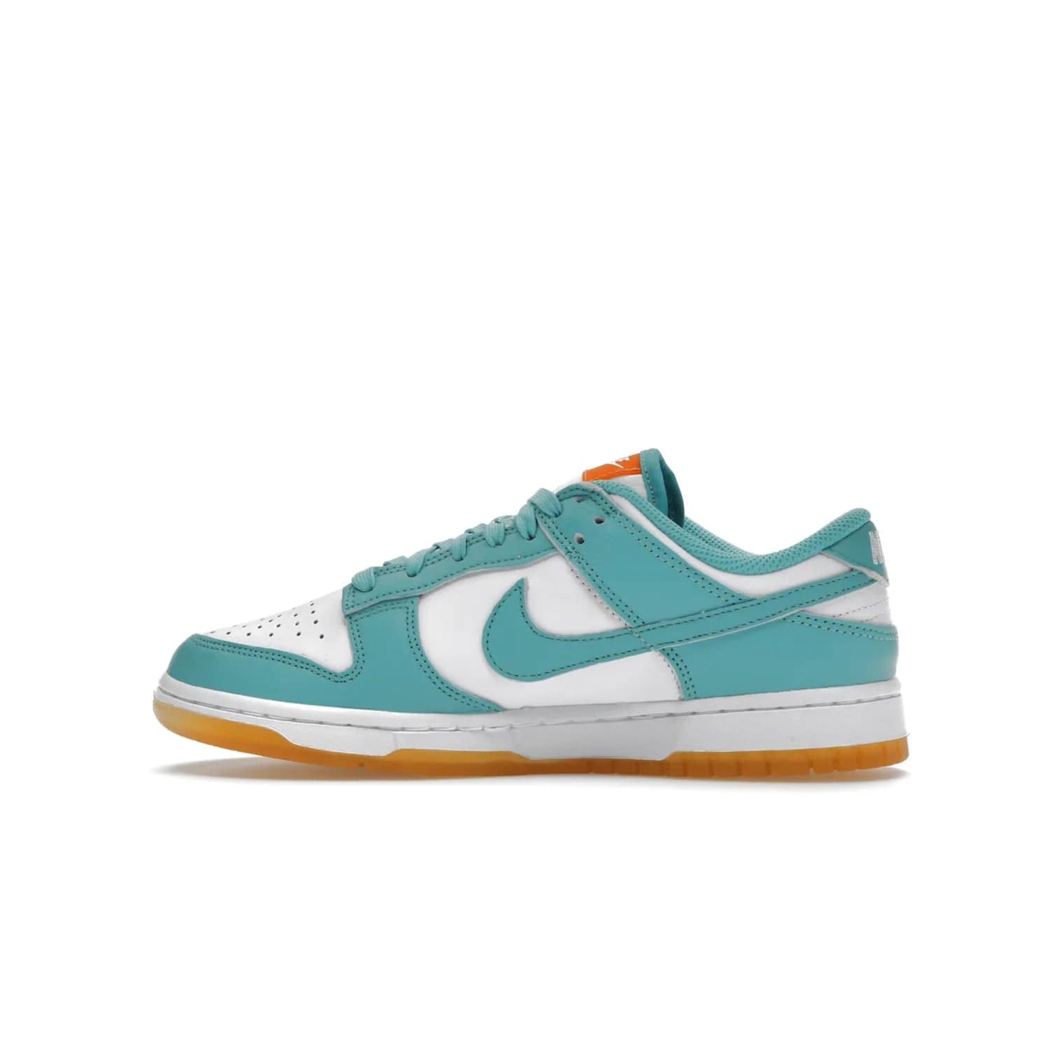 Nike Dunk Low Teal Zeal (Women's) - Image 20 - Only at www.BallersClubKickz.com - A white leather upper with teal overlays and Swooshes, plus yellow and embroidered accents make the Nike Dunk Low Teal Zeal (Women's) the perfect statement piece for any wardrobe.