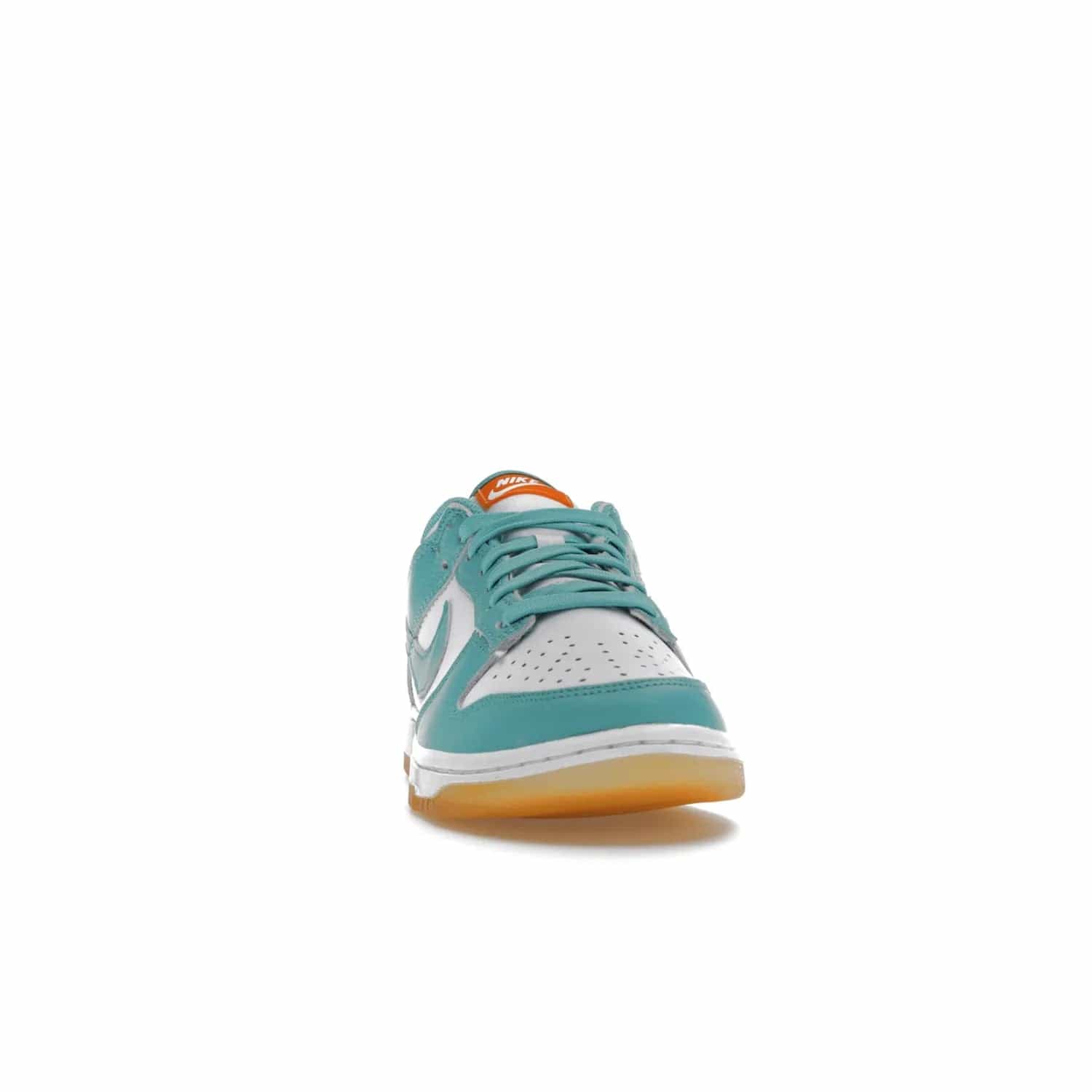 Nike Dunk Low Teal Zeal (Women's) - Image 9 - Only at www.BallersClubKickz.com - A white leather upper with teal overlays and Swooshes, plus yellow and embroidered accents make the Nike Dunk Low Teal Zeal (Women's) the perfect statement piece for any wardrobe.