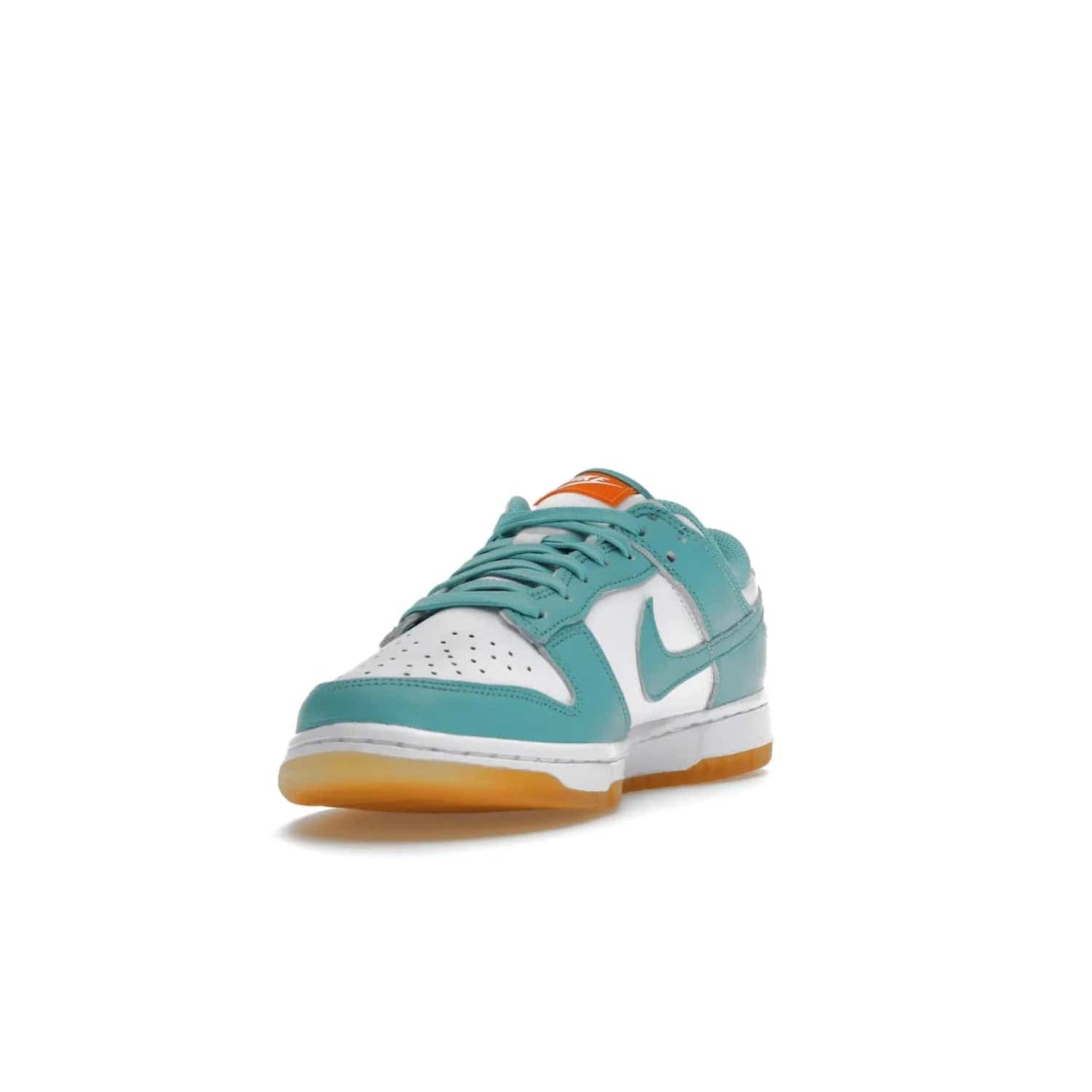 Nike Dunk Low Teal Zeal (Women's) - Image 13 - Only at www.BallersClubKickz.com - A white leather upper with teal overlays and Swooshes, plus yellow and embroidered accents make the Nike Dunk Low Teal Zeal (Women's) the perfect statement piece for any wardrobe.