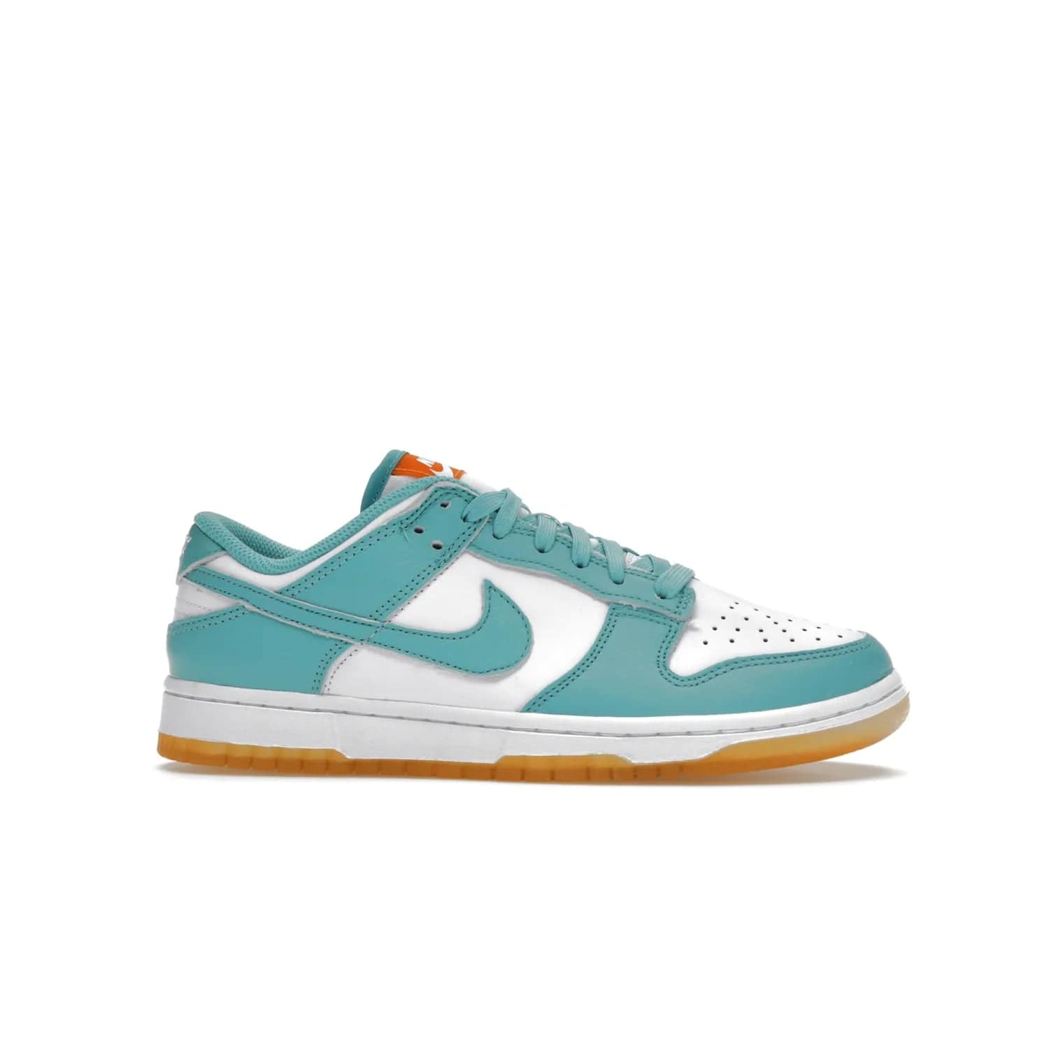 Nike Dunk Low Teal Zeal (Women's) - Image 2 - Only at www.BallersClubKickz.com - A white leather upper with teal overlays and Swooshes, plus yellow and embroidered accents make the Nike Dunk Low Teal Zeal (Women's) the perfect statement piece for any wardrobe.