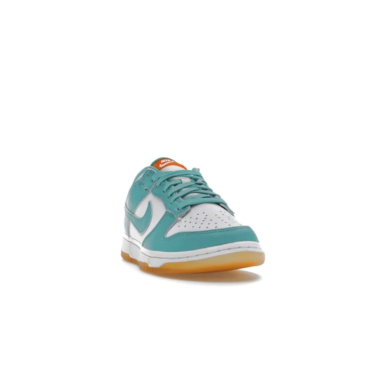 Nike Dunk Low Teal Zeal (Women's) - Image 8 - Only at www.BallersClubKickz.com - A white leather upper with teal overlays and Swooshes, plus yellow and embroidered accents make the Nike Dunk Low Teal Zeal (Women's) the perfect statement piece for any wardrobe.
