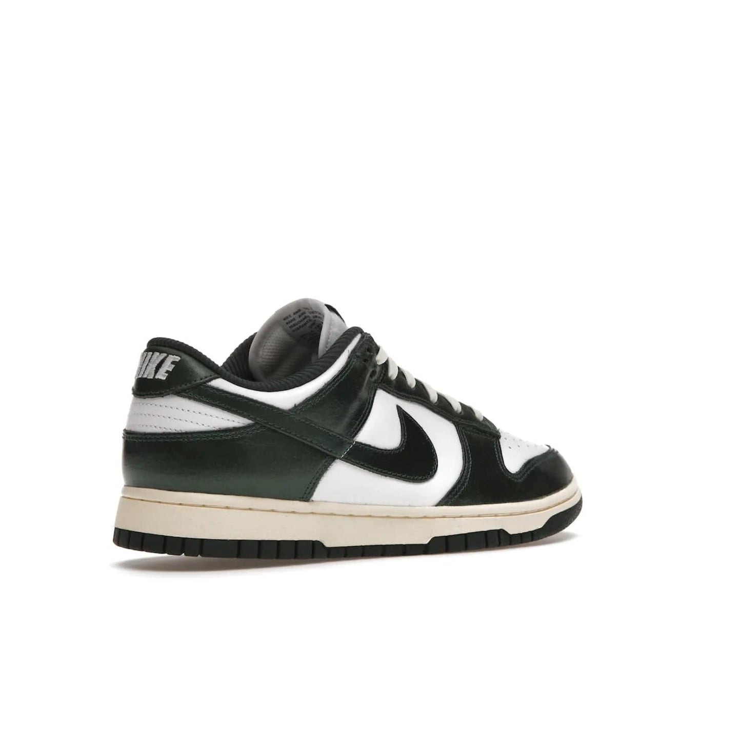 Nike Dunk Low Vintage Green (Women's) - Image 33 - Only at www.BallersClubKickz.com - Vintage-inspired Nike Dunk Low Retro Green (W) combines classic white and Pro Green leather upper with yellowing for a perfect retro look. Now available for 2021.