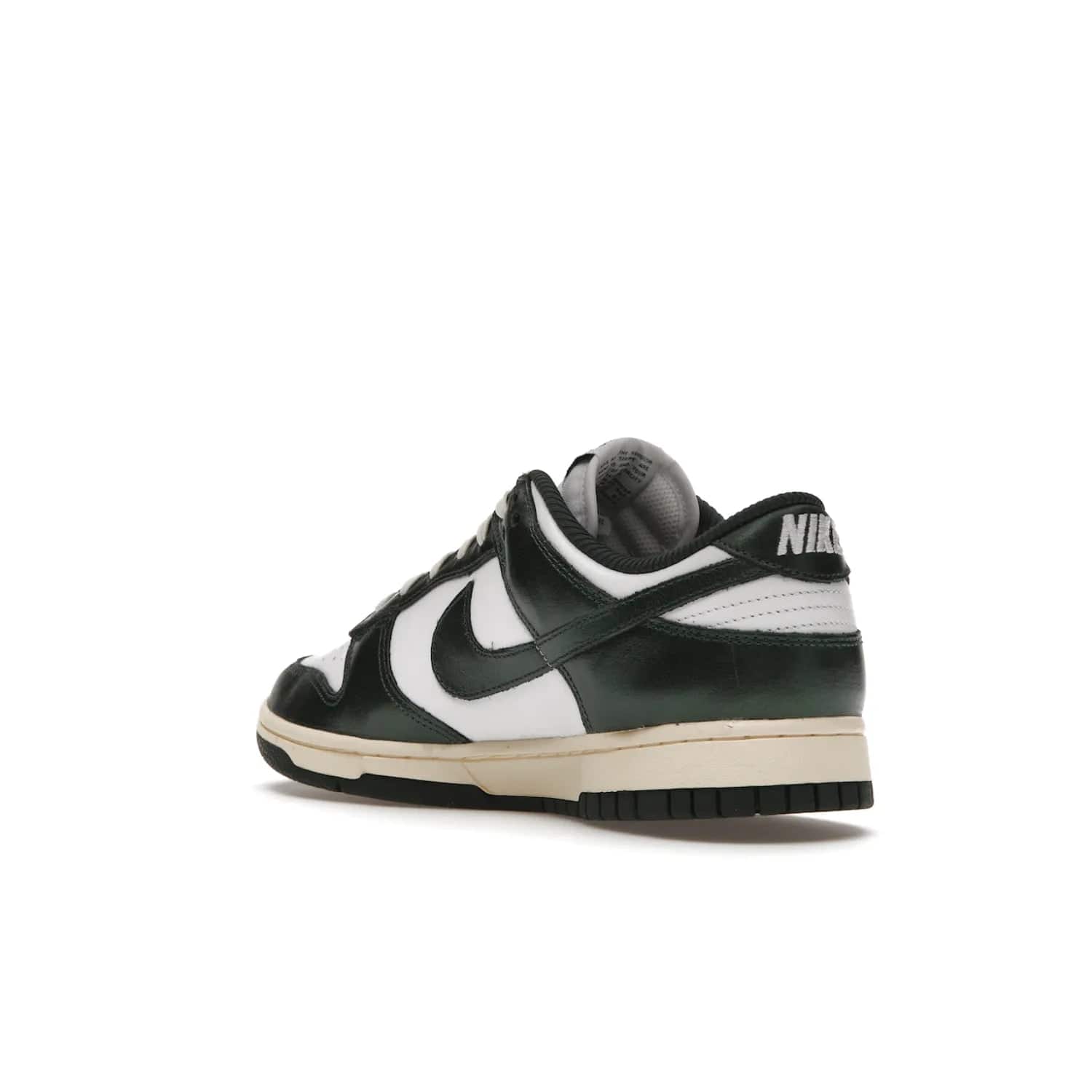 Nike Dunk Low Vintage Green (Women's) - Image 24 - Only at www.BallersClubKickz.com - Vintage-inspired Nike Dunk Low Retro Green (W) combines classic white and Pro Green leather upper with yellowing for a perfect retro look. Now available for 2021.