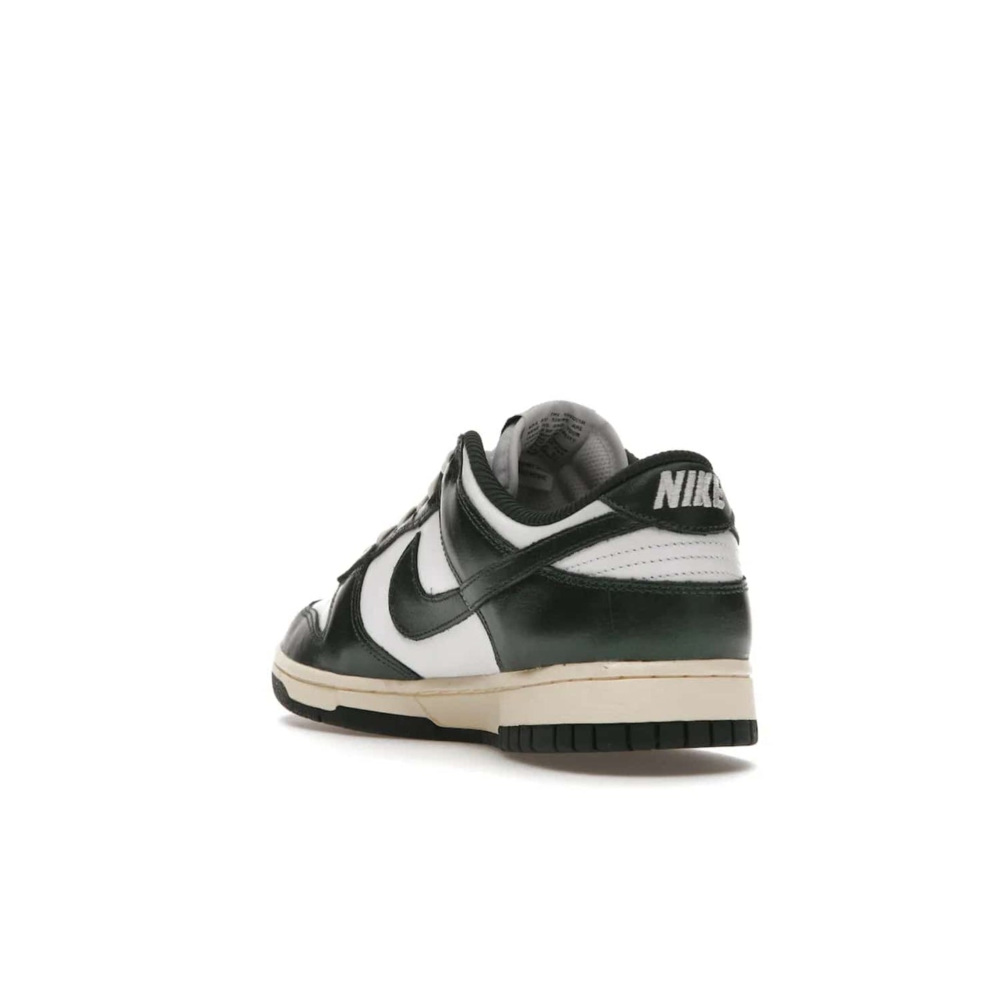 Nike Dunk Low Vintage Green (Women's) - Image 25 - Only at www.BallersClubKickz.com - Vintage-inspired Nike Dunk Low Retro Green (W) combines classic white and Pro Green leather upper with yellowing for a perfect retro look. Now available for 2021.