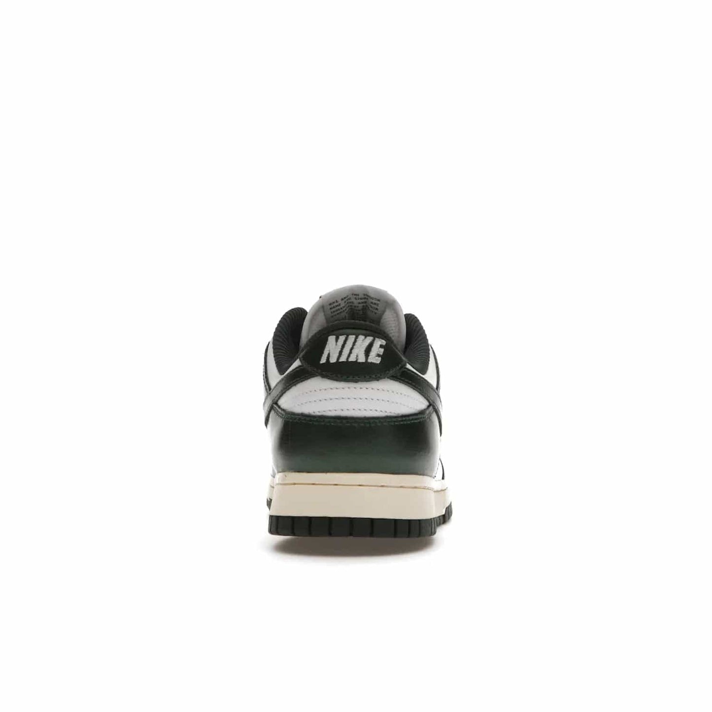 Nike Dunk Low Vintage Green (Women's) - Image 28 - Only at www.BallersClubKickz.com - Vintage-inspired Nike Dunk Low Retro Green (W) combines classic white and Pro Green leather upper with yellowing for a perfect retro look. Now available for 2021.