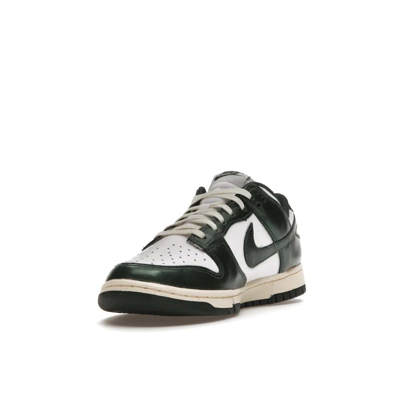 Nike Dunk Low Vintage Green (Women's) - Image 13 - Only at www.BallersClubKickz.com - Vintage-inspired Nike Dunk Low Retro Green (W) combines classic white and Pro Green leather upper with yellowing for a perfect retro look. Now available for 2021.
