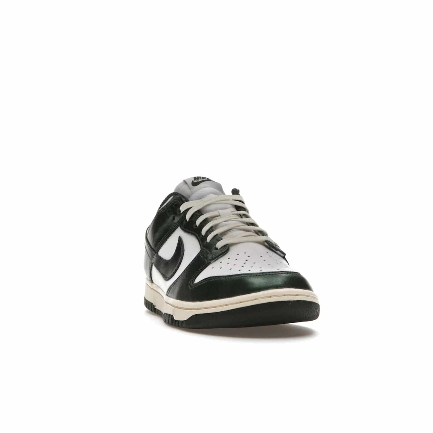 Nike Dunk Low Vintage Green (Women's) - Image 8 - Only at www.BallersClubKickz.com - Vintage-inspired Nike Dunk Low Retro Green (W) combines classic white and Pro Green leather upper with yellowing for a perfect retro look. Now available for 2021.