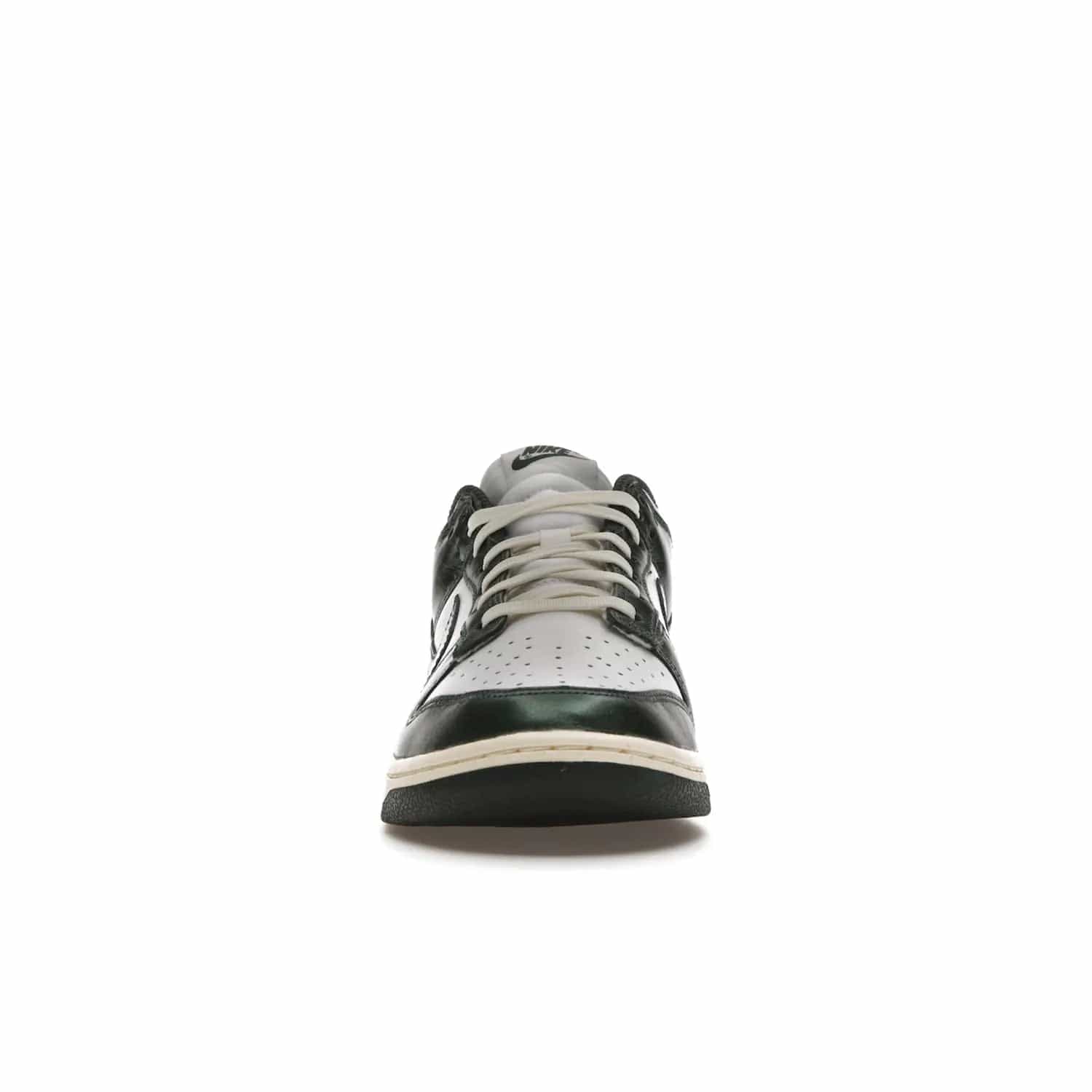 Nike Dunk Low Vintage Green (Women's) - Image 10 - Only at www.BallersClubKickz.com - Vintage-inspired Nike Dunk Low Retro Green (W) combines classic white and Pro Green leather upper with yellowing for a perfect retro look. Now available for 2021.