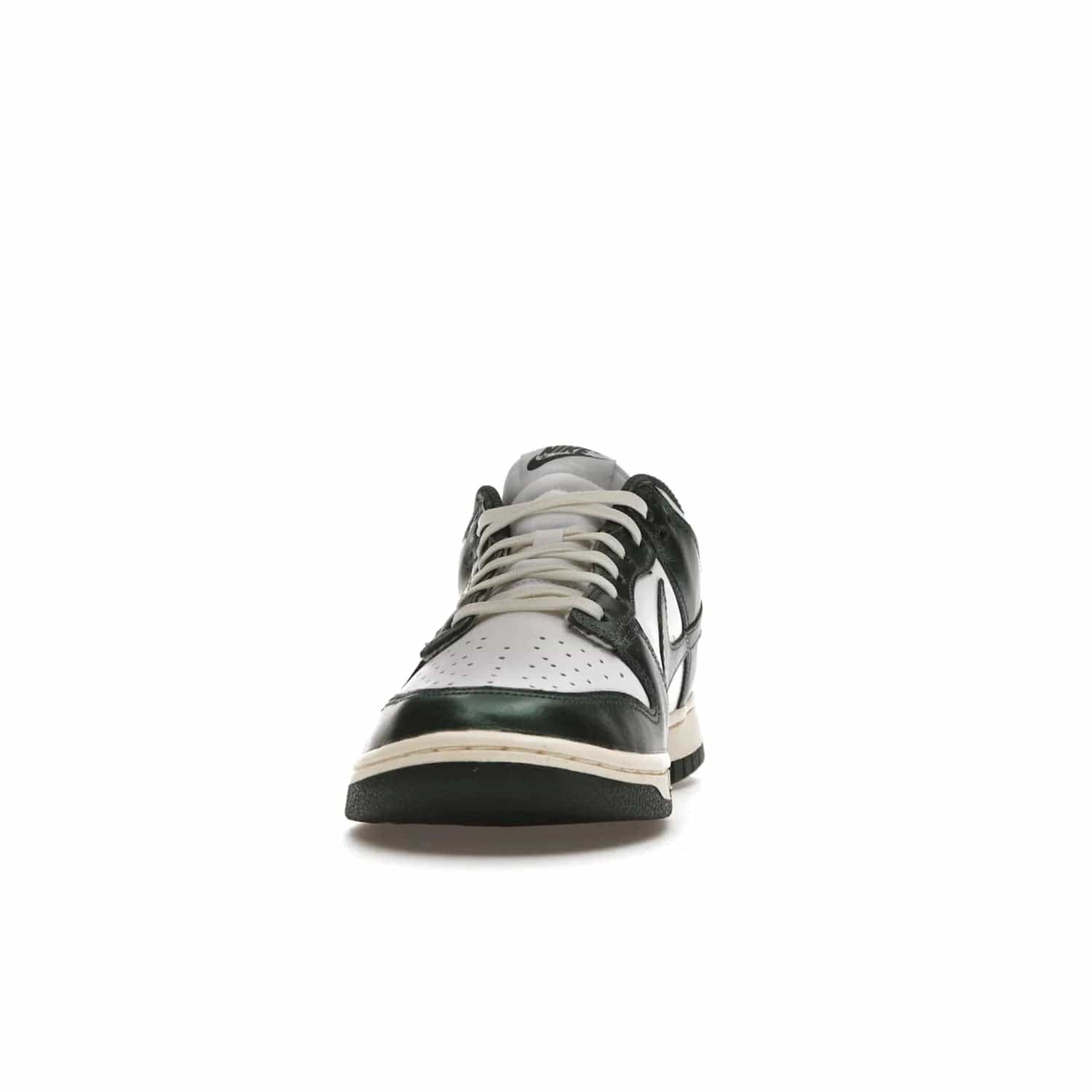 Nike Dunk Low Vintage Green (Women's) - Image 11 - Only at www.BallersClubKickz.com - Vintage-inspired Nike Dunk Low Retro Green (W) combines classic white and Pro Green leather upper with yellowing for a perfect retro look. Now available for 2021.