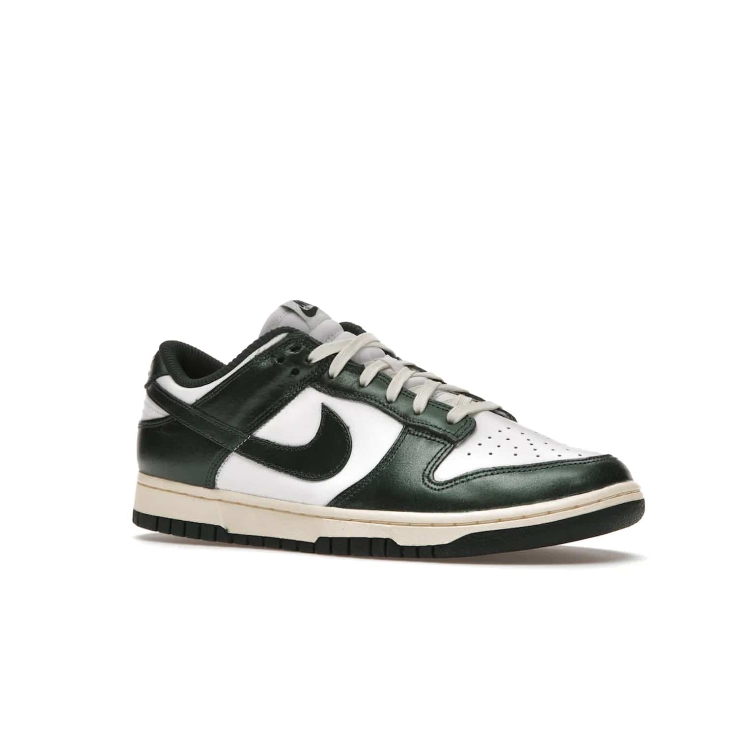 Nike Dunk Low Vintage Green (Women's) - Image 4 - Only at www.BallersClubKickz.com - Vintage-inspired Nike Dunk Low Retro Green (W) combines classic white and Pro Green leather upper with yellowing for a perfect retro look. Now available for 2021.