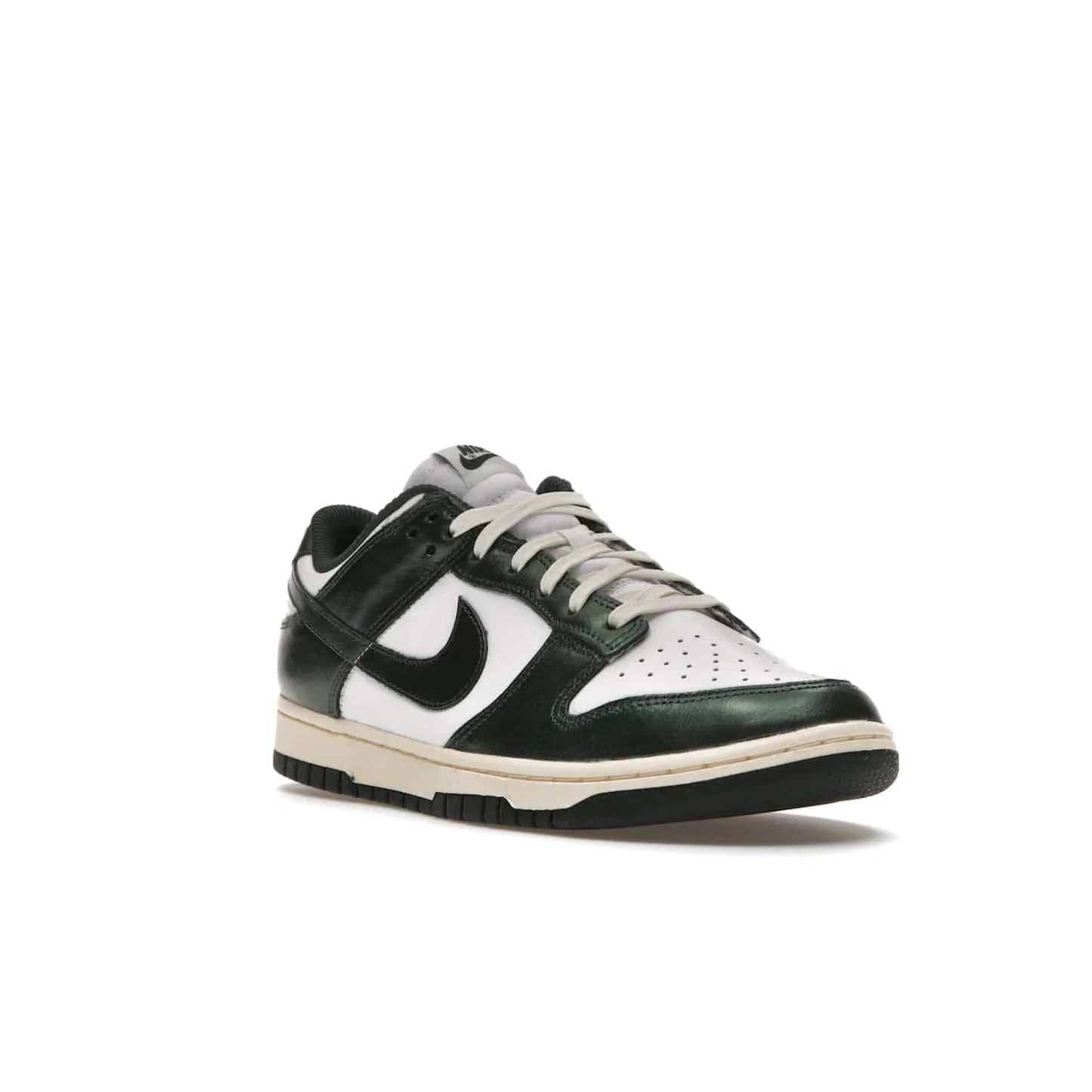 Nike Dunk Low Vintage Green (Women's) - Image 6 - Only at www.BallersClubKickz.com - Vintage-inspired Nike Dunk Low Retro Green (W) combines classic white and Pro Green leather upper with yellowing for a perfect retro look. Now available for 2021.