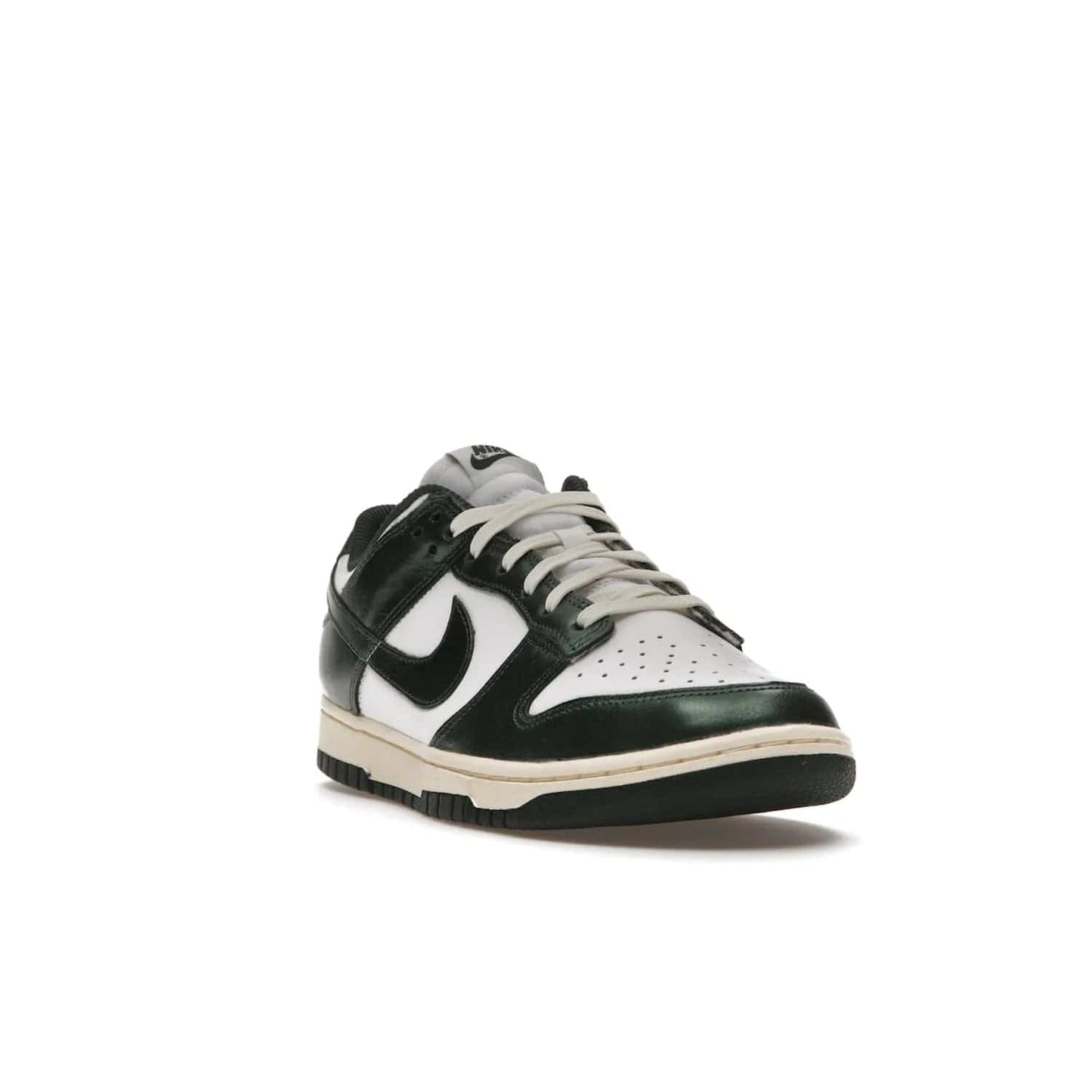 Nike Dunk Low Vintage Green (Women's) - Image 7 - Only at www.BallersClubKickz.com - Vintage-inspired Nike Dunk Low Retro Green (W) combines classic white and Pro Green leather upper with yellowing for a perfect retro look. Now available for 2021.