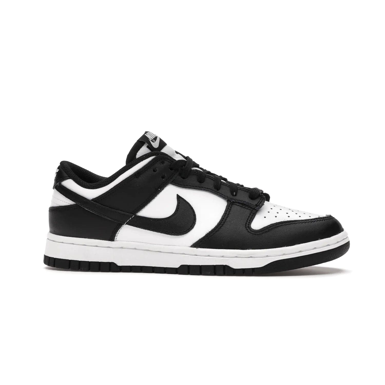 Nike Dunk Low Retro White Black Panda (2021) (Women's) - Image 2 - Only at www.BallersClubKickz.com - Say hello to the new Nike Dunk Low Retro White Black Panda (2021) (Women's)! White & black leather upper with Nike Swoosh logo. Get your pair for $100 in March 2021! Shop now!